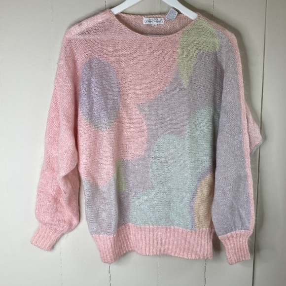 Vintage raglan sleeve spring sweater L - Picture 1 of 11